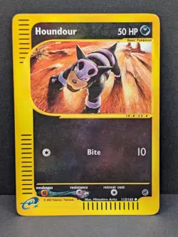 Houndour 113/165 Expedition Base Set Reverse Holo Rare Pokemon TCG Nintendo LP - Image 1