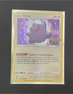 Ditto 053/078 Pokemon GO Holo Rare 70 HP Sudden Transformation EN - Image 1