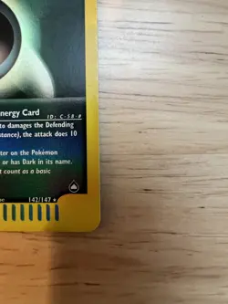 Pokemon Darkness Energy 142/147 Reverse Holo Rare Aquapolis Set - Image 5