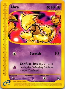 Abra Common Expedition 093/165 MP Pokemon TCG - Image 1
