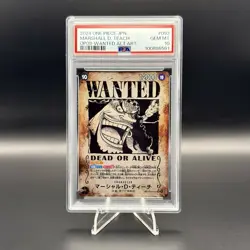 PSA 10 Marshall D. Teach OP09-093 Wanted Japanese One Piece Card - Image 1
