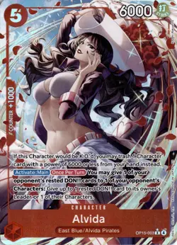 Alvida (Alternate Art) R Adventure on Kami's Island OP15-003 One Piece TCG - Image 1