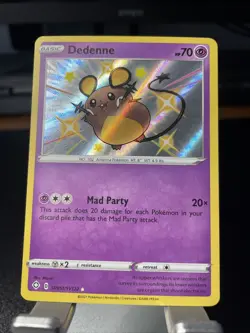 Dedenne SV051/SV122 Holo Rare Shining Fates Shiny Vault Pokemon Card NM CLEAN! - Image 1