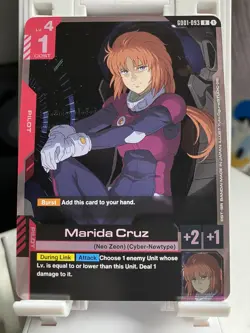 Marida Cruz Newtype Rising GD01-093 Rare Gundam Card Game - Image 1