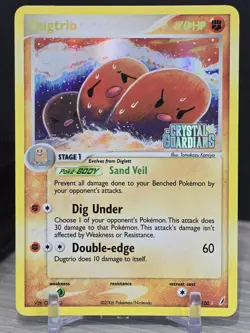Pokemon Card Dugtrio 5/100 Reverse Holo EX Crystal Guardians 2006 Vintage Rare - Image 5