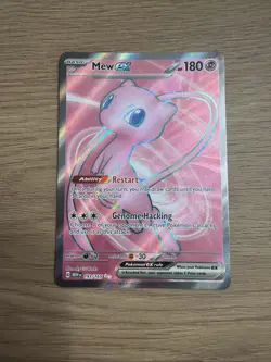 Pokemon Mew EX TCG Full Art Ultra Rare Holo Card 193/165 Scarlet & Violet 151 - Image 1