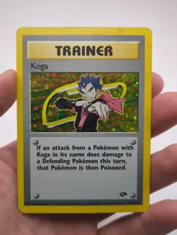 Pokemon Koga 19/132 Gym Challenge Holo Rare English Trainer 2000 Card - Image 1