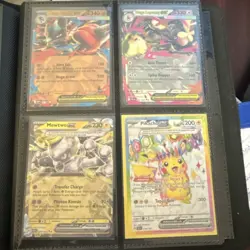 Pokemon TCG Binder Card Lot Holo English Pikachu Mewtwo Lucario - Image 2