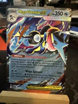 Pokemon TCG Mega Greninja ex - 022/086 - ME04: Chaos Rising - Quantity - Image 1
