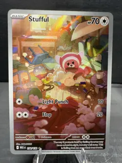 Stufful 154/132 Me01: Mega Evolution Holo Illustration Rare Pokemon Near Mint - Image 1