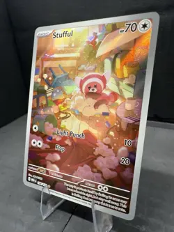 Stufful 154/132 Me01: Mega Evolution Holo Illustration Rare Pokemon Near Mint - Image 3
