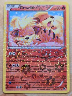 Growlithe RC4/RC25 Legendary Treasures 2013 Radiant Collection Pokemon Card TCG - Image 1