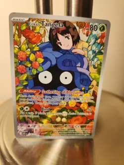 POKEMON ME: ASCENDED HEROES "ILLUSTRATION RARE" ERIKA'S TANGELA #218/217 LP - Image 1