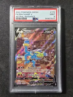 Machamp V #172/189 Holo - Pokemon(2022) Astral Radiance PSA 9!!!💎 - Image 1