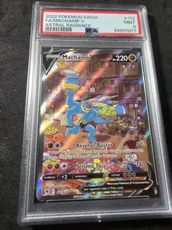 Machamp V #172/189 Holo - Pokemon(2022) Astral Radiance PSA 9!!!💎 - Image 2