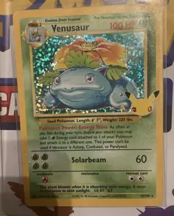 Pokemon TCG Venusaur Holo Rare Card 15/102 Celebrations 25th Anniversary - Image 2