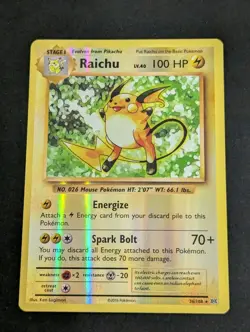 2016 Pokemon EVOLUTIONS RAICHU REVERSE HOLO 36/108 RARE! LP - Image 1