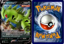 TYRANITAR V 097/163 HOLO V RARE BATTLE STYLES POKEMON NM/M - Image 3