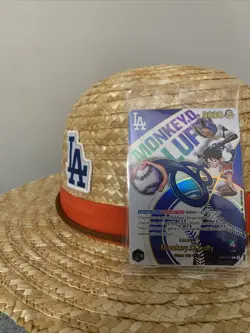Bandai Namco One Piece CCG Leader Card Monkey D. Luffy LA Dodgers - Image 1