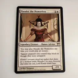 MTG MASAKO THE HUMORLESS - Champions of Kamigawa - Human Advisor - LP Magic Card - Image 1