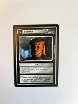 Star Trek CCG 1e Q Continuum Yuta Mint Rare Card - Image 1