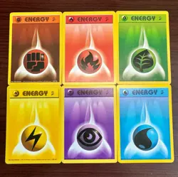 Pokemon TCG Base Set 2 Energy Lot Of 6 - VINTAGE - Image 1