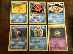 Staryu & Starmie Pokemon Card Lot 6 Cards Vintage Retro ❤ Send Me Offers! ❤ - Image 1