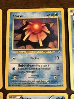 Staryu & Starmie Pokemon Card Lot 6 Cards Vintage Retro ❤ Send Me Offers! ❤ - Image 3