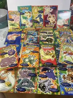 Vintage Pokemon Atrapalos Ya Card Lot Spanish Meowth Psyduck Hitmonchan - Image 1