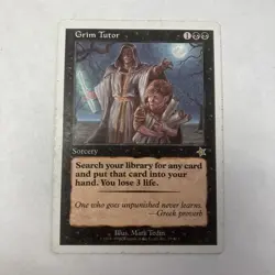 Grim Tutor - MTG - Starter 1999 Single Card - 79 - HP - Image 1