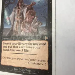 Grim Tutor - MTG - Starter 1999 Single Card - 79 - HP - Image 4