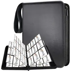 Trading Card Binder, 900 Pockets Album Folder With 50 Top-Loading Page Sleeve... - Image 1