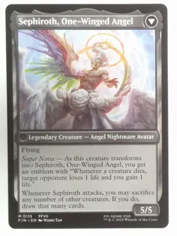 MTG Sephiroth, Fabled SOLDIER - Final Fantasy (FIN) Normal #115 Near Mint - Image 3