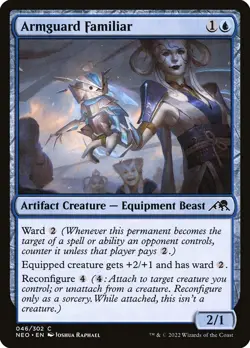 Armguard Familiar Foil (046) Kamigawa: Neon Dynasty NEO MTG Magic - Image 1