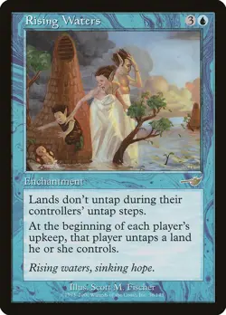Rising Waters (038) Nemesis NEM MTG Magic - Image 1