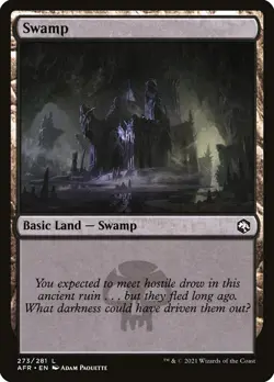 Swamp Foil (273) Adventures in the Forgotten Realms AFR MTG Magic - Image 1