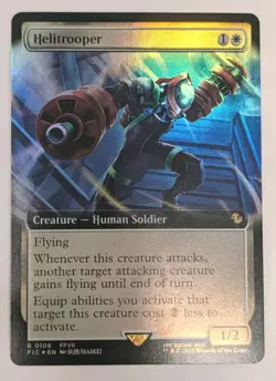 Helitrooper (Extended Art) Commander: Final Fantasy Foil - MTG RARE - Image 1