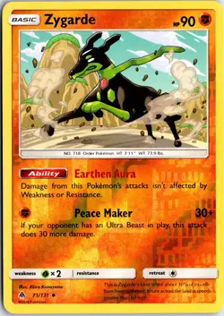 Zygarde 71 Reverse Holo UC Forbidden Light Pokemon NM/M - Image 1
