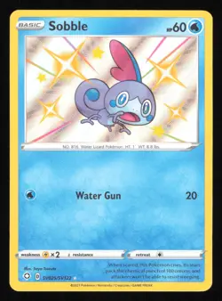 Sobble SV025/SV122 Shining Fates: Shiny Vault Holo Pokemon LP - Image 1