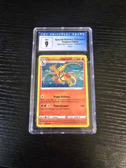 CGC 9 Special Delivery Charizard Pokemon 2022 Black Star Promo SWSH075 Holo PCP - Image 3