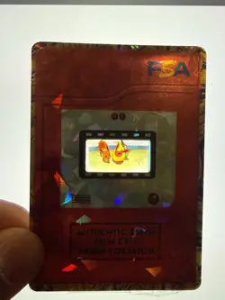 Pokemon 35mm Film Cell FSA Cracked Ice Holder Featuring Eevee And Flareon - Image 1
