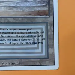 Magic the Gathering Underground Sea Revised Edition Dual Land LP - Image 4