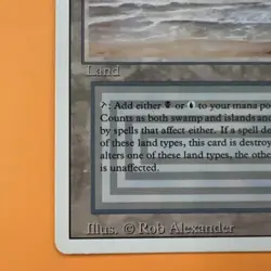 Magic the Gathering Underground Sea Revised Edition Dual Land LP - Image 5