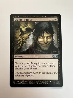 Diabolic Tutor - MTG Core Set 2010 - NM - Image 1