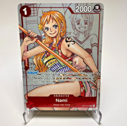 OPTCG Nami OP01-016 Alt Art Premium Card Collection 25th Anniversary EN NM - Image 1