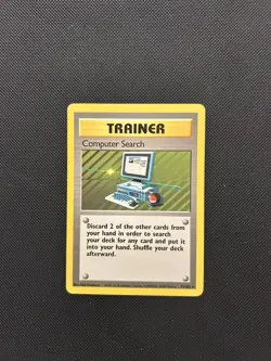 Computer Search 71/102 | Base Set | Non Holo Trainer Card MP - Image 1