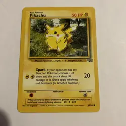 Pikachu Pokemon Card, 1995, 60/64, VGC, Basic, Look, - Image 1