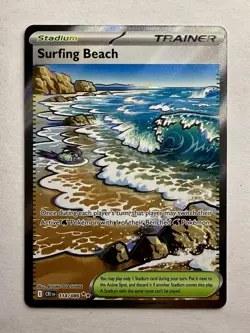 Surfing Beach 114/086 ME04: Chaos Rising NM Pokemon TCG Ultra Rare - Image 1