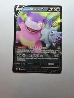 Galarian Slowbro V 099/189 Pokemon TCG Darkness Ablaze Ultra Rare NM - Image 1