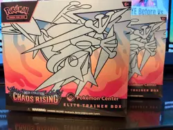 x2 Pokemon Center Exclusive Chaos Rising ETBs Elite Trainer Boxes Set Of Two - Image 1